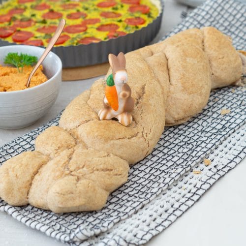Dinkel Hefezopf vegan rezept