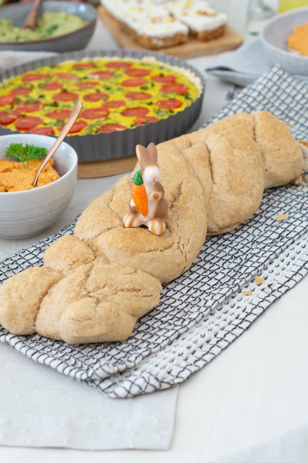 Dinkel Hefezopf vegan rezept