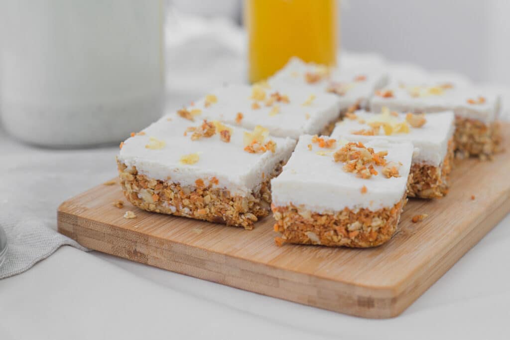 Veganer Rohkost Möhrenkuchen