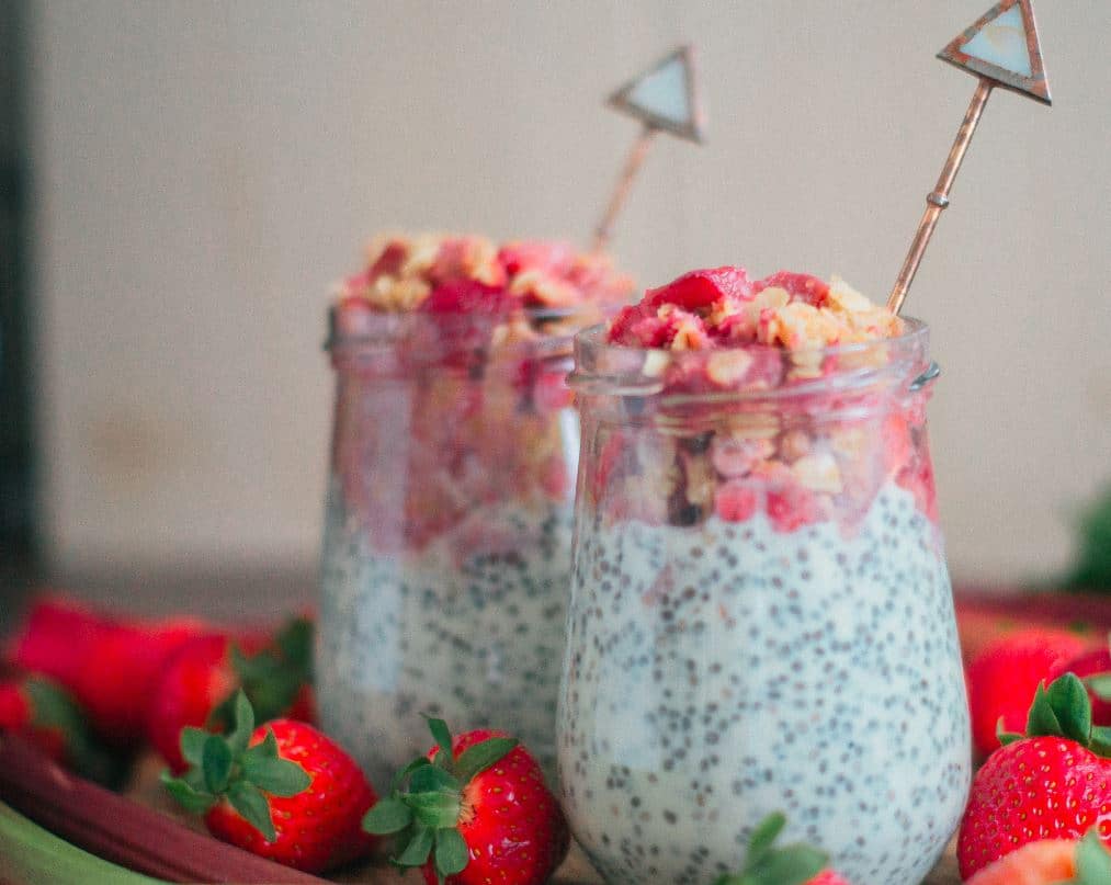 Gesunder Rhabarber Crumble Vegan
