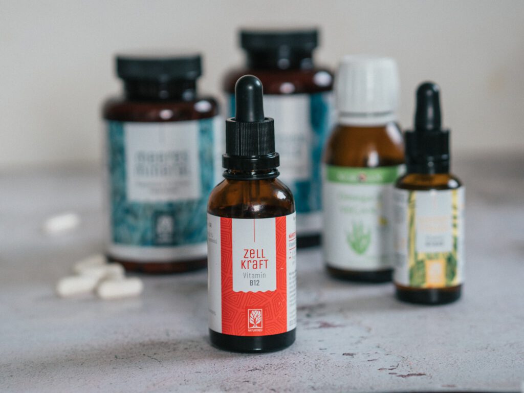 Natürliche Ergänzungsmittel vegan