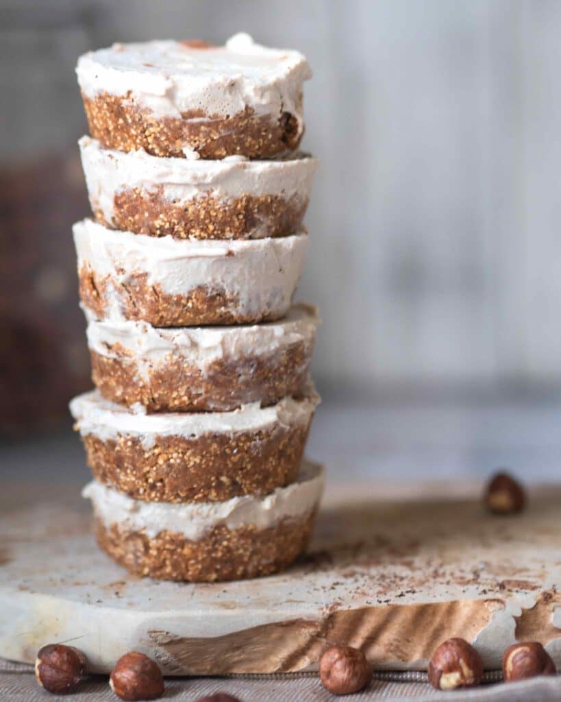 Gesunde vegane Cupcakes mit Kaffeegeschmack