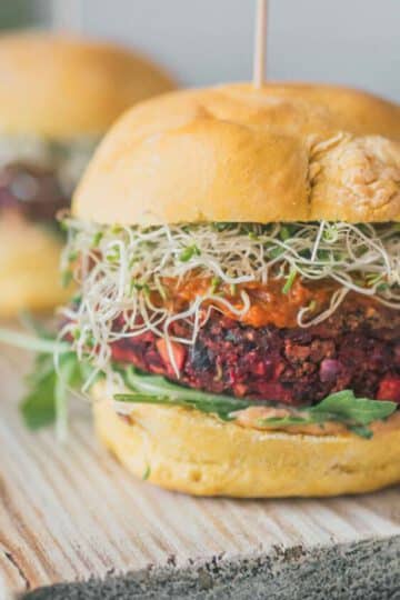 Black Bean Burger selber machen Rezept vegan