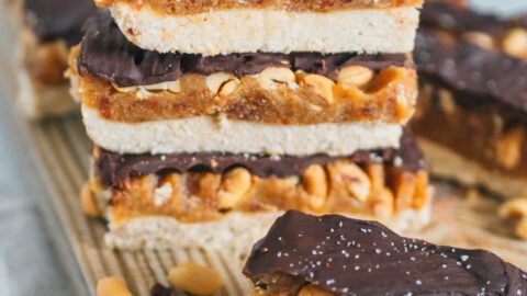 Vegane Snickers gesund zuckerfrei