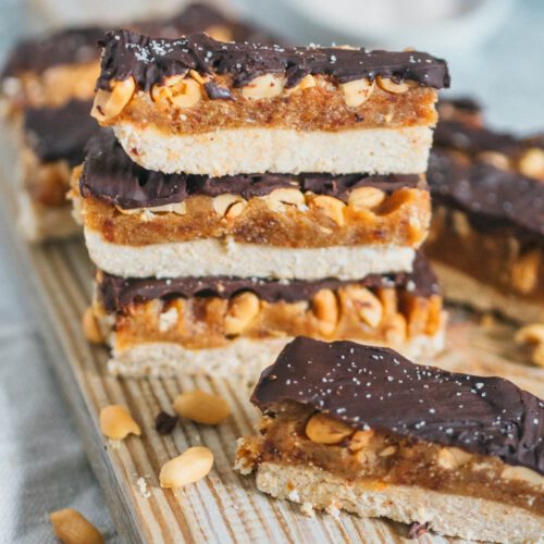 Vegane Snickers gesund zuckerfrei