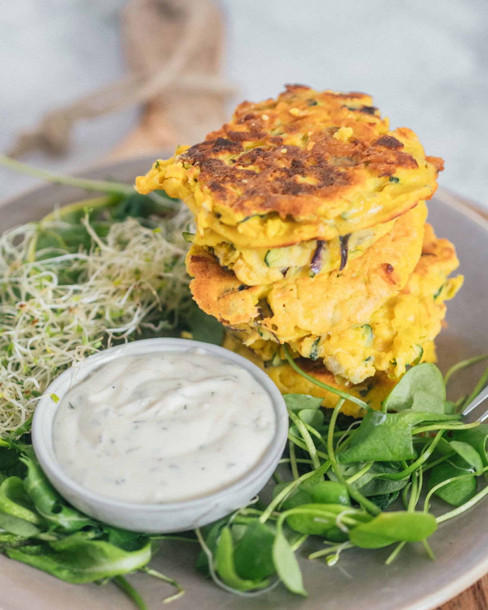 Einfache Kichererbsen Puffer [vegan &amp; proteinreich]