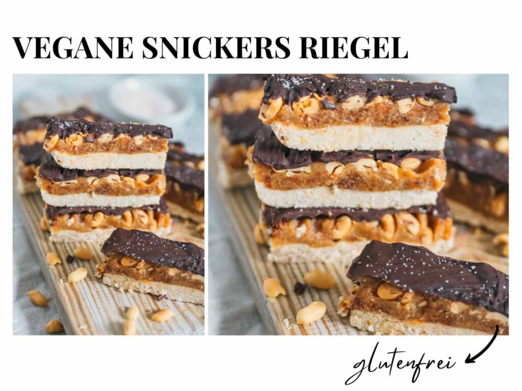 Snickers Riegel vegan rezept