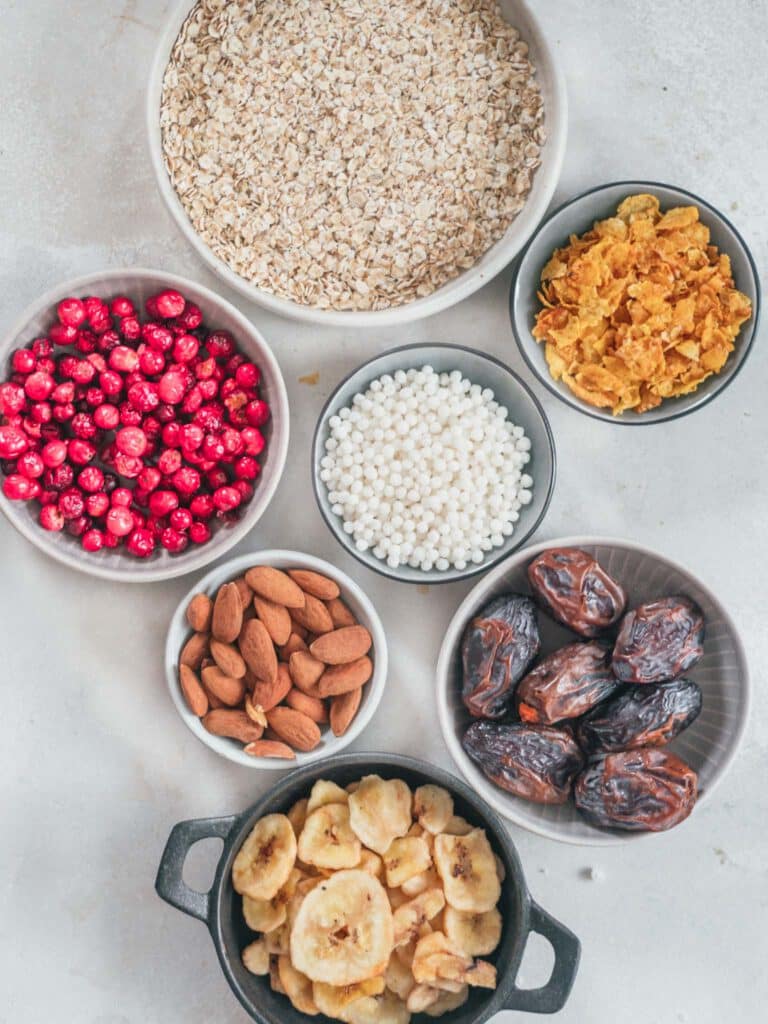 Zuckerfreies Beeren Müsli vegan rezept