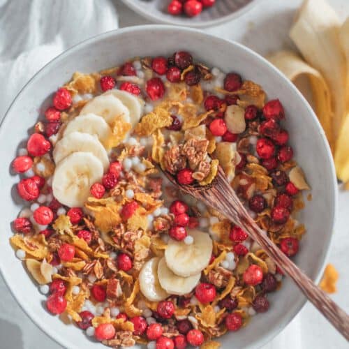 Gesundes Müsli zuckerfrei vegan