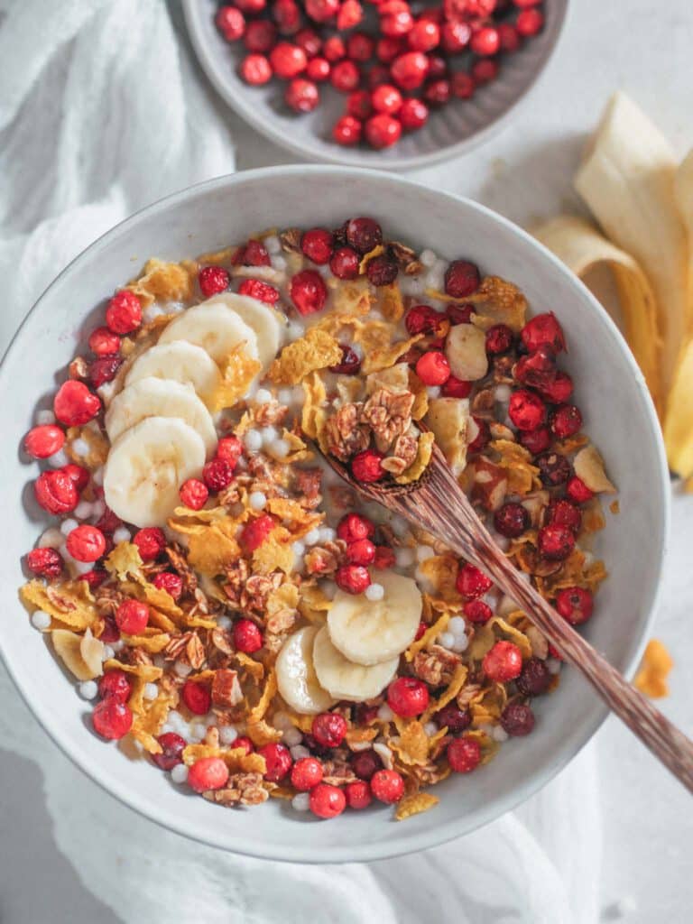 Gesundes Müsli zuckerfrei vegan