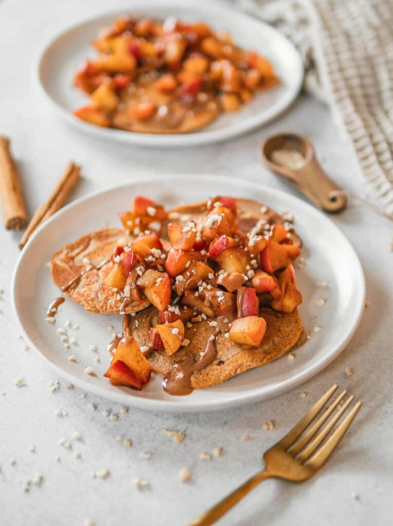 Vegane Apfel Pancakes