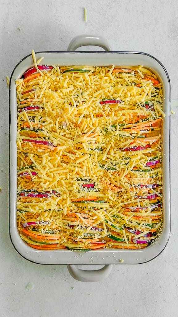 Veganes Rainbow Gratin