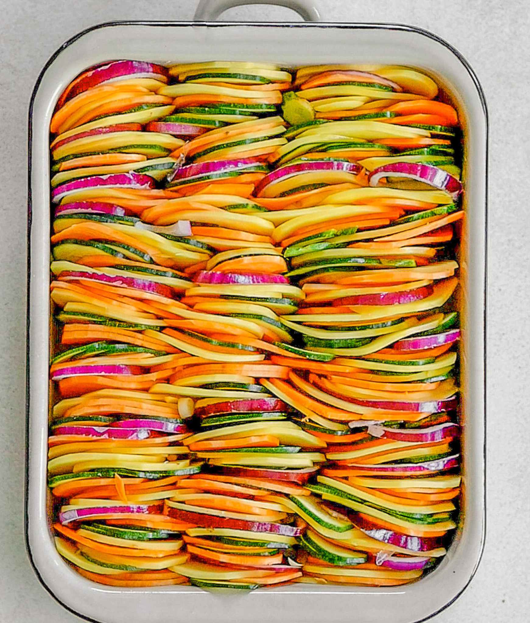 Kartoffel Gemüse Gratin Rainbow Vegan