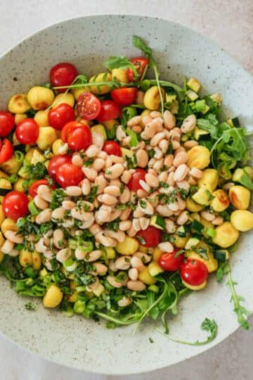 gnocchi salat vegan rezept