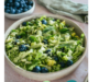 Brokkoli Salat mit Blaubeeren und Minze [vegan & glutenfrei]