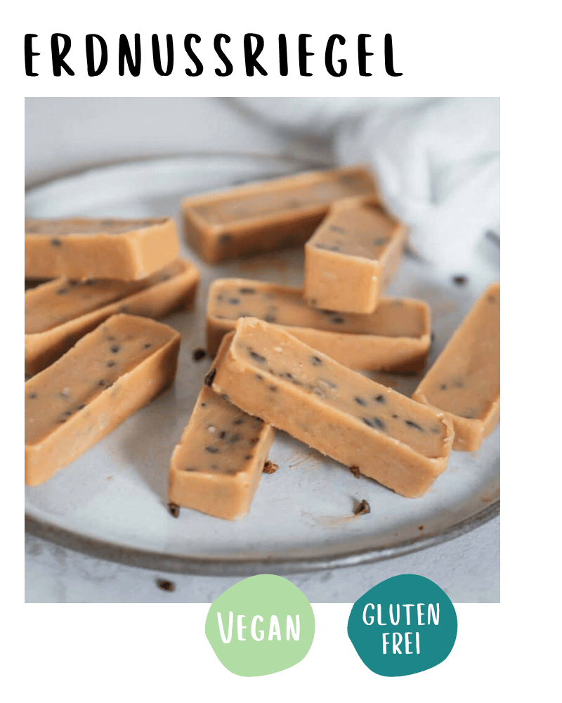 Vegane Erdnuss Riegel