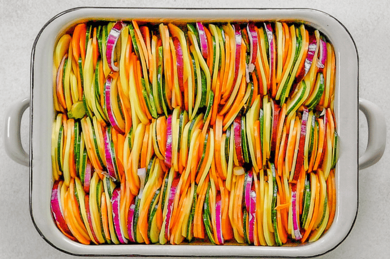 Veganes Rainbow Gratin