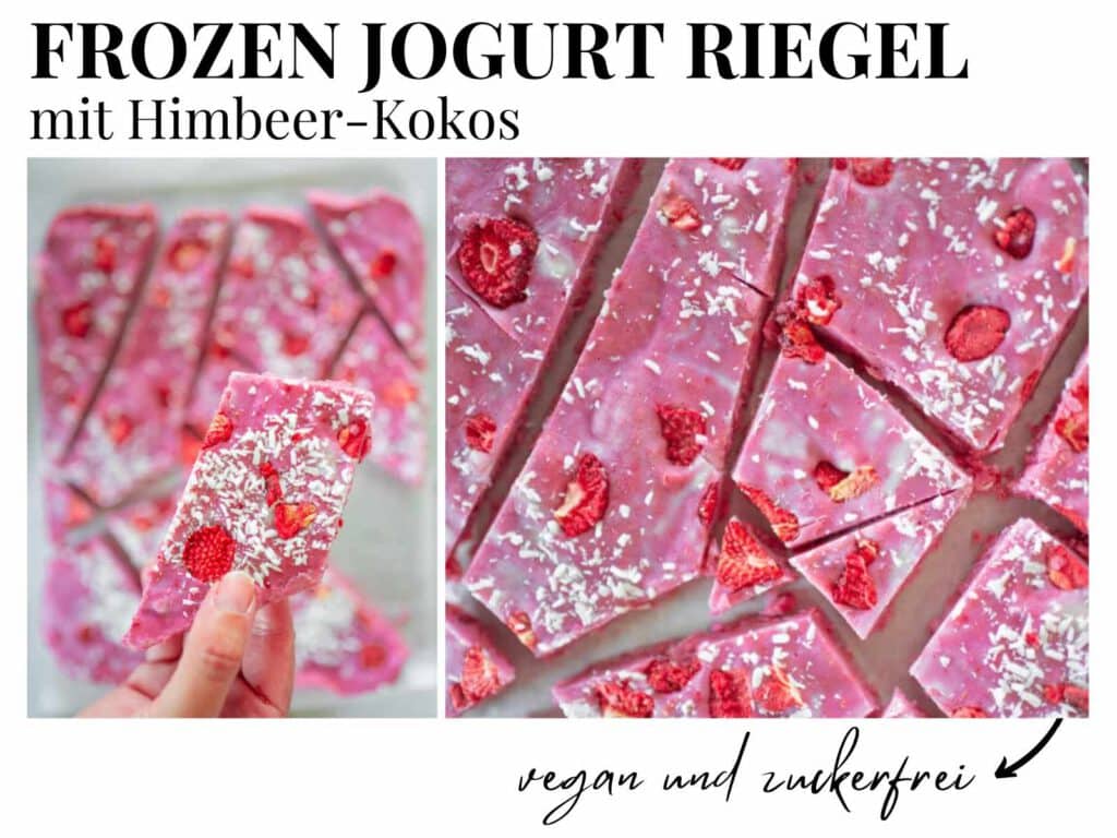 Frozen Jogurt Riegel Vegan