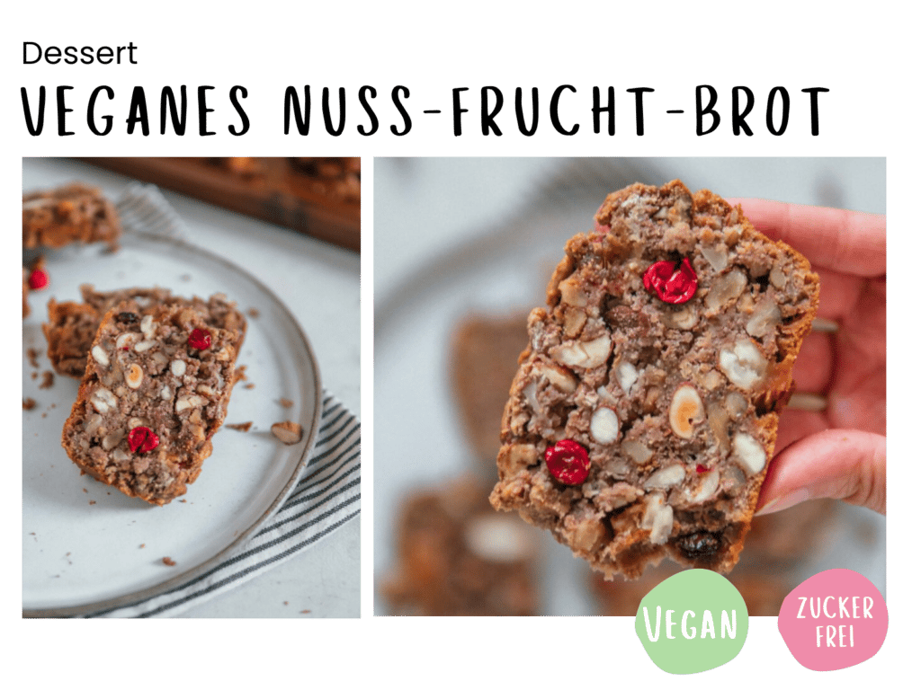 Nuss-Frucht-Brot [vegan &amp; zuckerfrei] | Plantpower Nutrition | Vegane ...