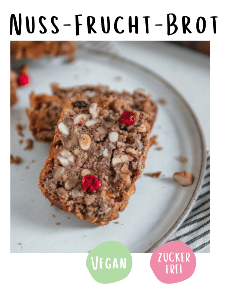 Nuss-Frucht-Brot [vegan &amp; zuckerfrei] | Plantpower Nutrition | Vegane ...