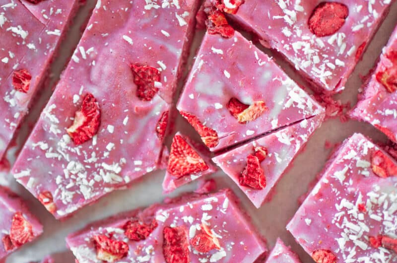 Vegane Frozen Yogurt Barks
