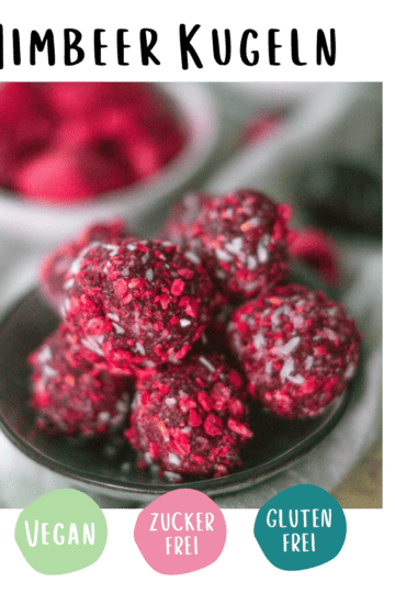Himbeer Energyballs vegan
