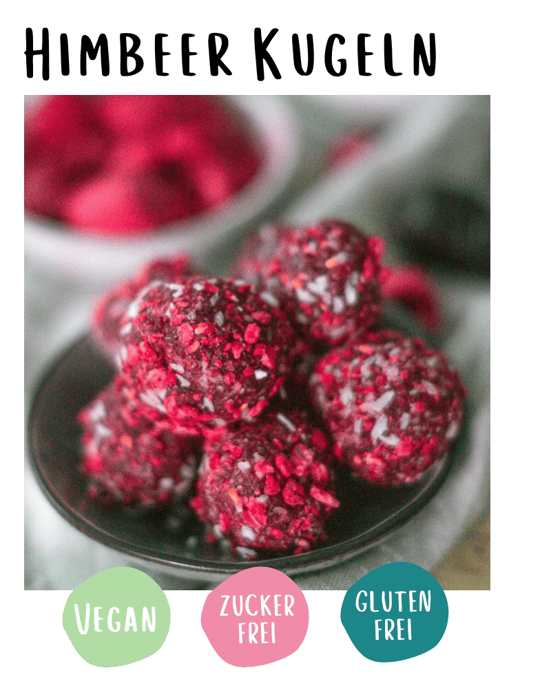 Himbeer Energyballs vegan