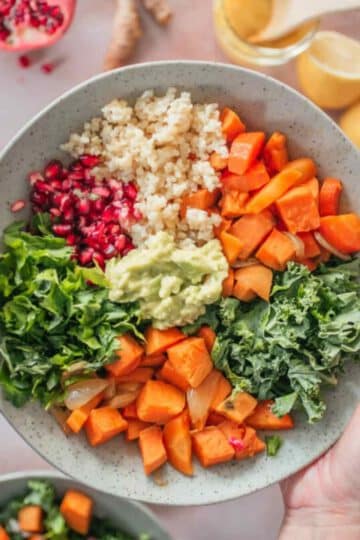 Bunte Herbst Bowl Vegan Rezept