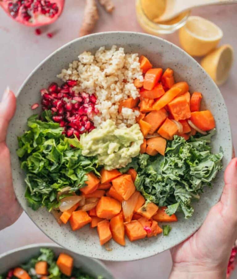 Bunte Herbst Bowl Vegan Rezept