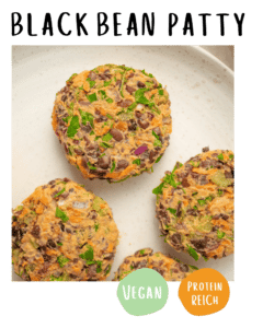 Black Bean Patty Vegan Rezept Einfach
