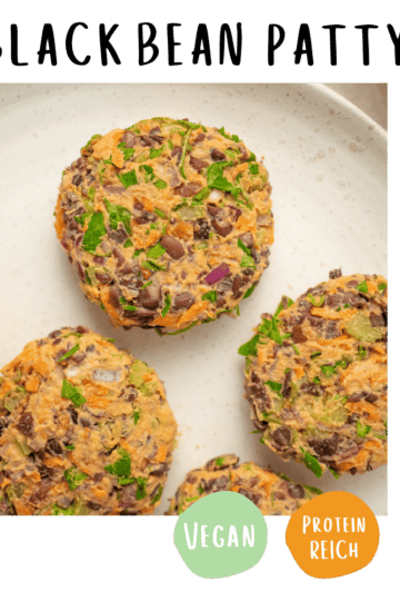 Black Bean Patty Vegan Rezept Einfach