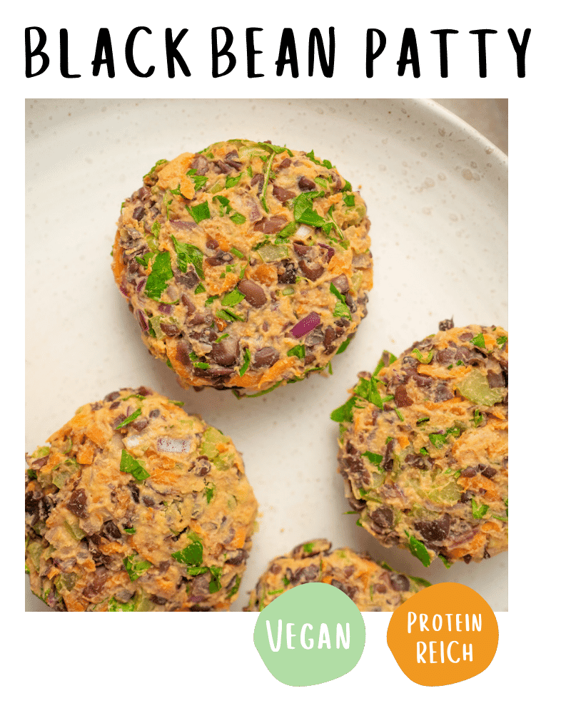 Black Bean Patty Vegan Rezept Einfach
