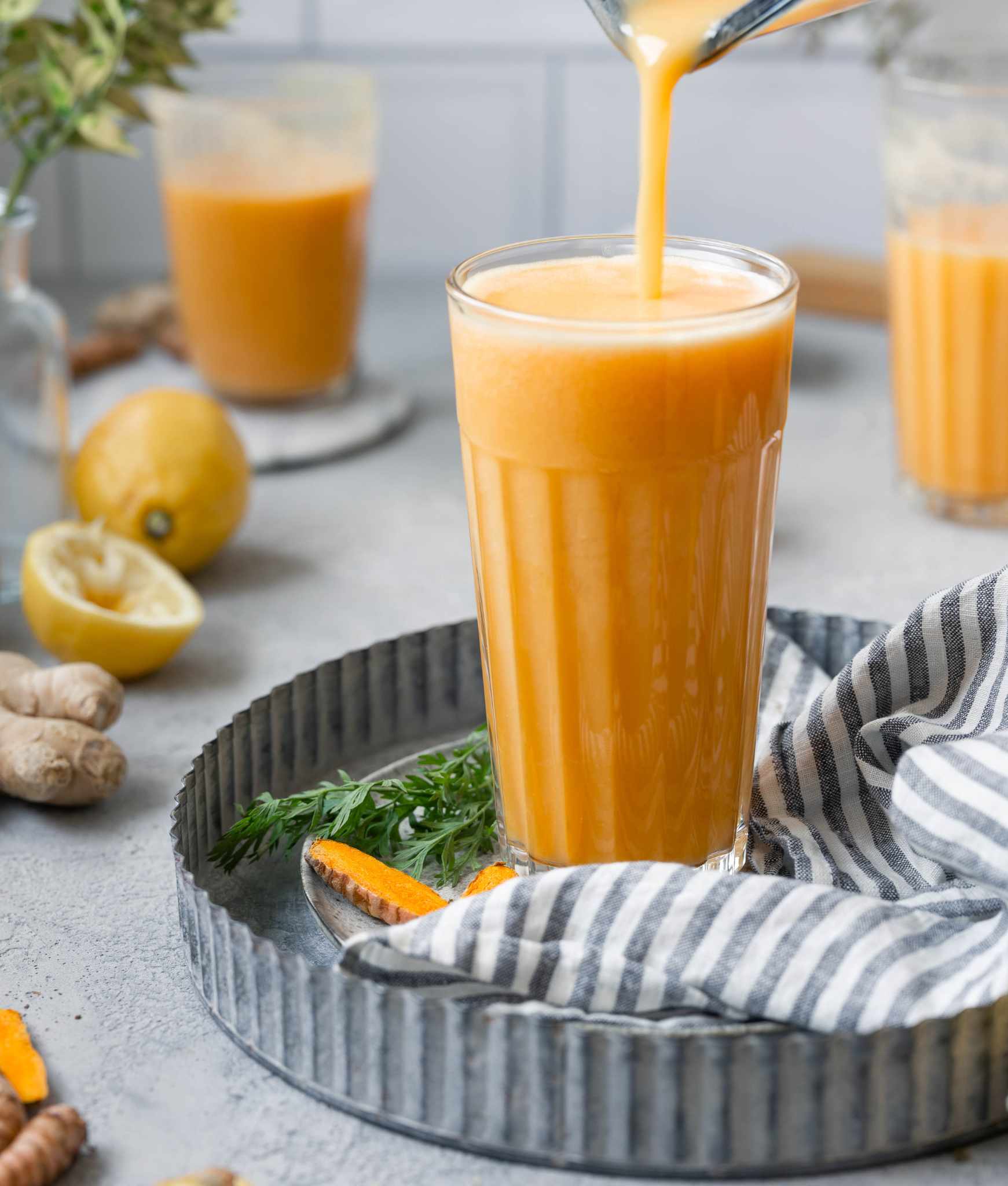 Ingwer Kurkuma Smoothie Immunity Rezept