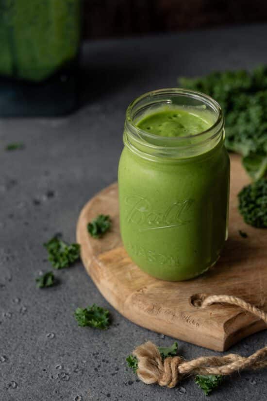 Gesunder Grünkohlsmoothie vegan Rezept